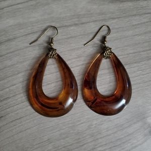 Y2K Amber colored earrings